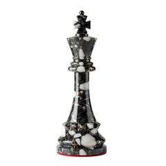 Fototapeta premium Luxury Marble Chess King Piece