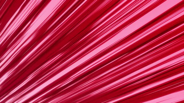 Anime speed lines with red and light pink streaks, strong diagonal motion effect, vibrant high-energy background, ultra HD 4K video.