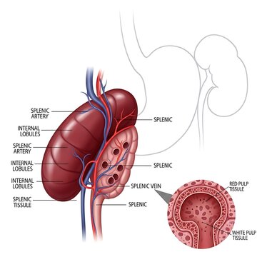 Human Kidney Anatomy and Internal Structure.