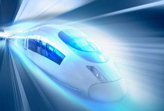 View from above of luoyanglongmen station, High-speed train of China railway from Luoyang in Beijing, China
