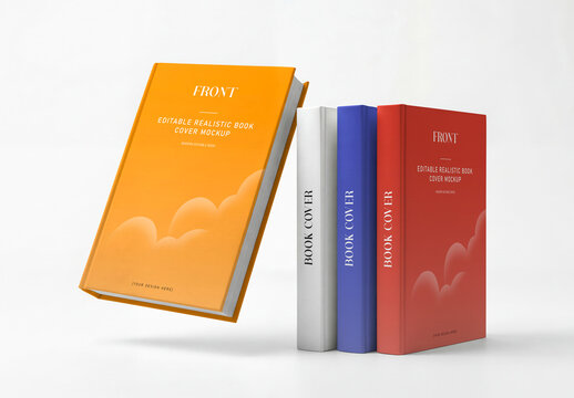 Floating Book Cover Mockup
