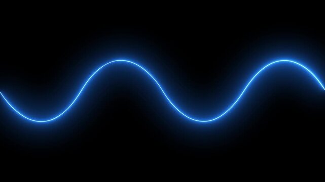 abstract glowing neon line loop animation. abstract saber neon frame loop background.4k animation video