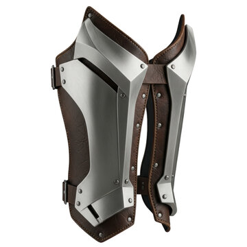Steampunk inspired leather and metal bracers