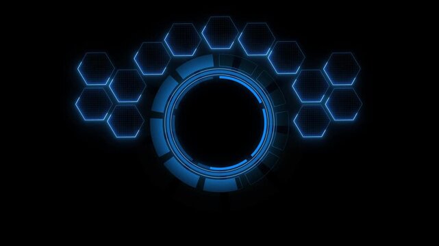 Internet, business, Technology neon box and network concept. Automation Software concept as an innovation. on transparent background,