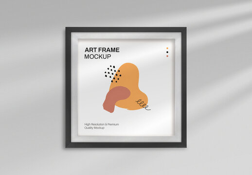 Square Photo Frame Mockup