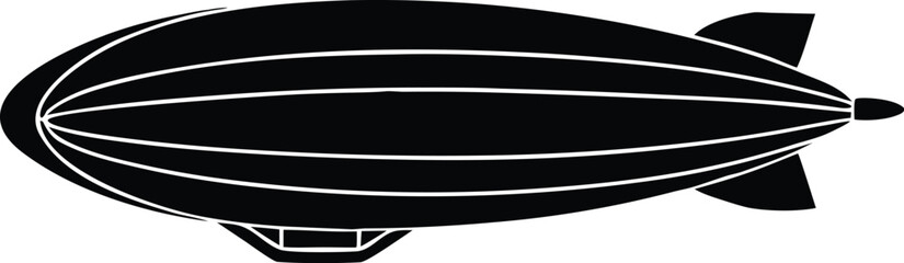 Zeppelin Airship Blimp Flying Vehicle Icon © Lost Life