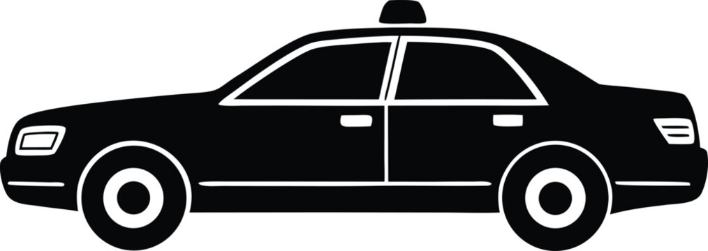 Taxi cab car service transport icon