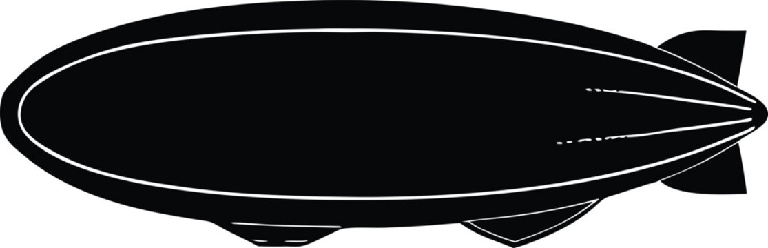 Airship blimp zeppelin flying transport graphic
