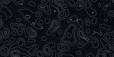 Abstract topographic contours map background, Vector geographic contour map Topographic patterns Vintage outdoors style. World map Template. © muhammad