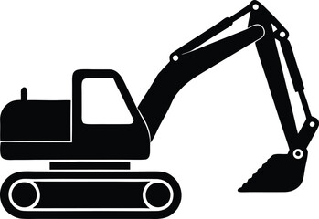 Excavator construction heavy equipment digger machine © Lost Life