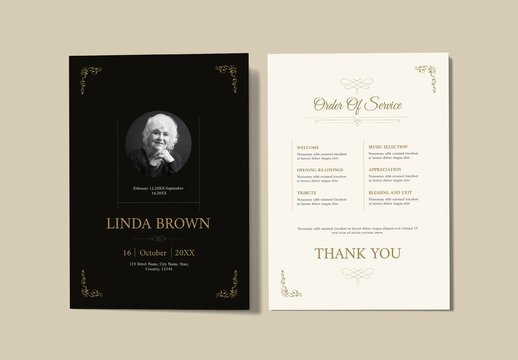 Funeral Program Template