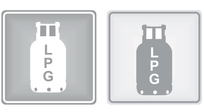LPG gas sign. vector illustration