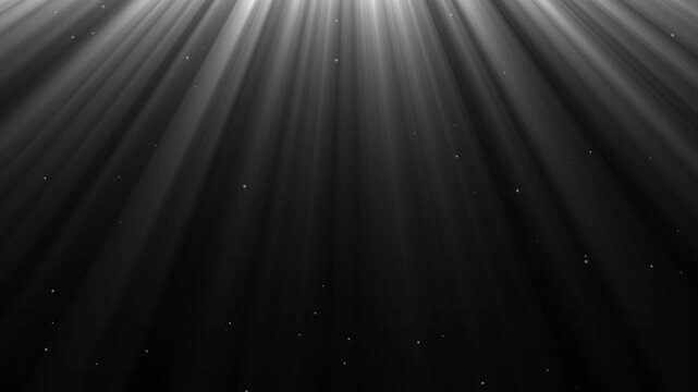 Slow motion of dust particles floating mid air over dark background with some lens flare, God Rays With Magic Particles Gold Color, Bright golden dust particles animation background. 4k video