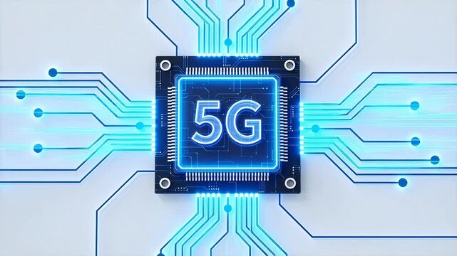 5G chip with circuit board