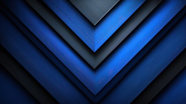 Layered chevron pattern composed of brushed metallic surfaces creates an abstract visual background