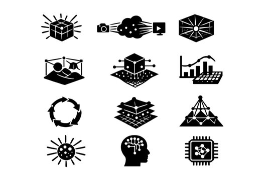 No grid isolated icons icon radiance spaced detailed fields transparent vector volumetric