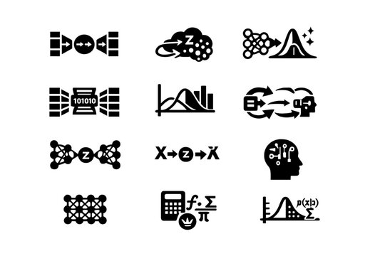 Icon simple no image diagram vae vector chart icons structure symbol equally