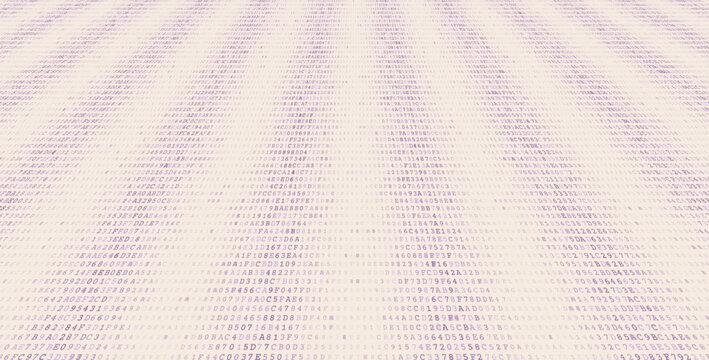Data Clusters - Minimalist Binary Grid with Shifting Tonal Density. Perspective.