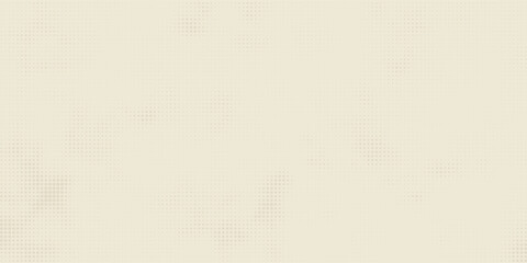 Fototapeta premium Retro beige halftone paper texture. Vintage craft ecru wallpaper with speckles, flecks, particles. Light cream grunge grain overlay background. Dirty dotted and specked canvas backdrop. Vector