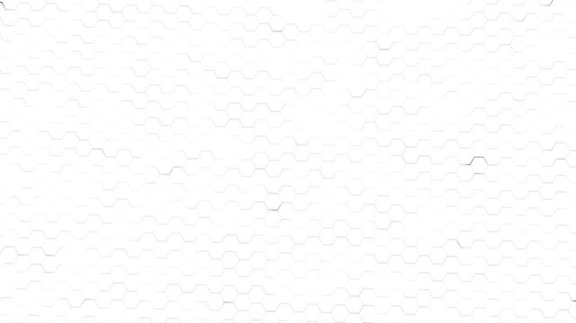 Clean white honeycomb texture subtle hex lines, bright copy space, and modern geometric pattern. for healthcare videos, science explainers, corporate backgrounds, tech slides, and minimal overlays.