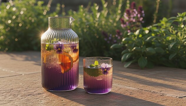 Solar-Steeped Botanical Fermented Elixir with Wild Herbs and Citrus