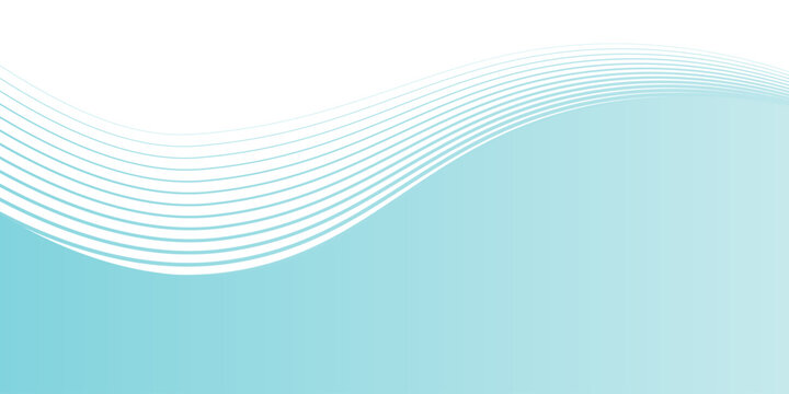 Abstract blue wave background, minimal wave design concept, vector illustration. for banner, banner.