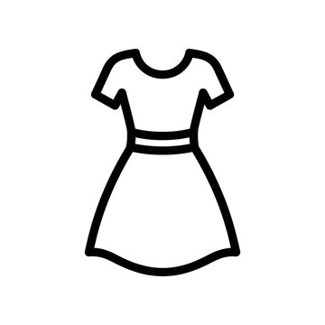 Black apron outline vector minimalist cooking chef uniform design template