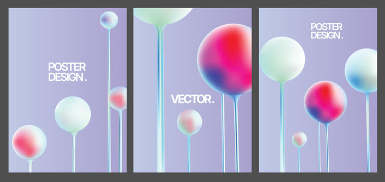 gentle pastel hues with playful accents, decorative spheres with pastel gradation on delicate floral stems