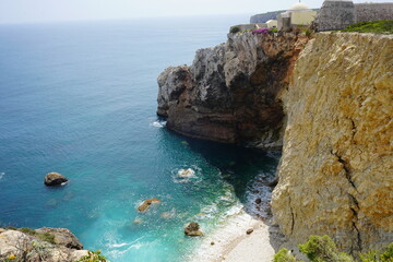 Fototapeta premium The picture shows Cabo de São Vicente in Portugal, the southwesternmost point of mainland Europe.