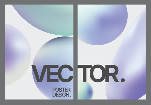 Serene spainspired design featuring muted pastel bubbles and blurred edges