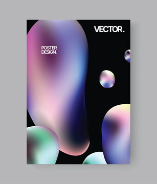 Bright iridescent figures glide over dark background visuals