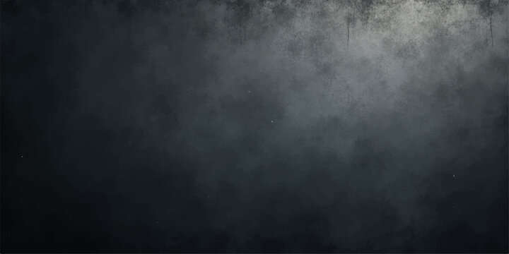 A dark blue grunge texture background featuring a stormy night sky with moody smoke clouds and misty fog motion