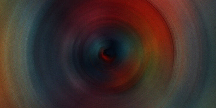 Abstract circular motion blur background with vibrant dark colors swirling inward, dynamic energy and psychedelic effect.