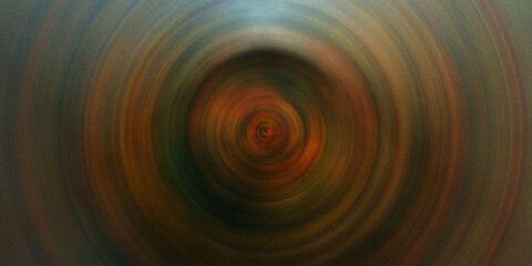 Fototapeta premium Abstract circular radial tunnel design with glowing brown and orange tones creating deep hypnotic sense of motion focus.