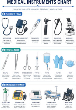 Medical instruments and emergency equipment