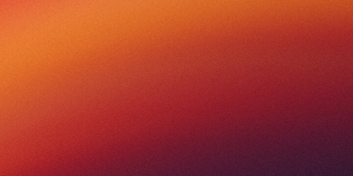 Abstract grain texture overlaying a vibrant gradient background, shifting from bright orange to deep fiery red and dark purple.