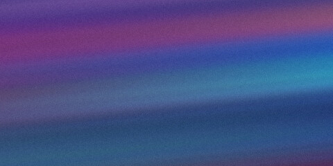Abstract horizontal gradient with purple and blue stripes featuring grainy film texture for modern creative digital art style. © SmartVector Studio
