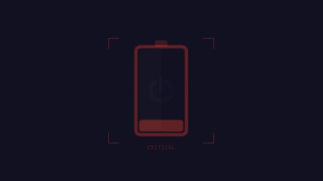 HUD Low Battery Critical Warning Animation