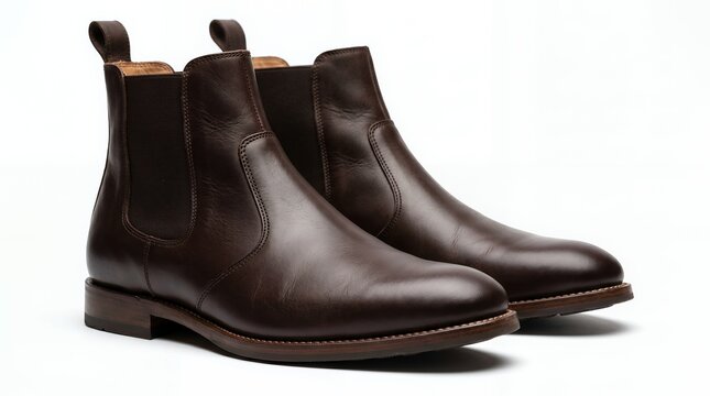 black leather boots
