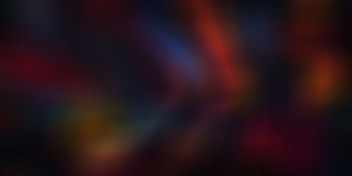 Blurred abstract art with vibrant red, blue, and yellow lights creates a chaotic, energetic, and visually striking composition.