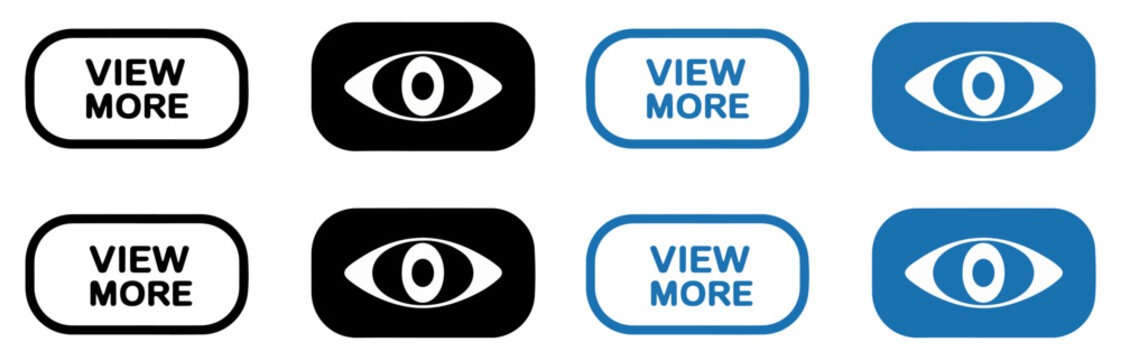 view more button icon set