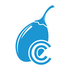 Blue snail logo with copyright symbol © MDMILON
