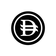 Obraz premium Dirham coin - vector icon