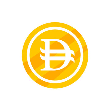 Dirham coin - vector icon