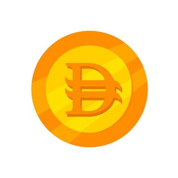 Dirham coin - vector icon