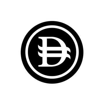 Dirham coin - vector icon