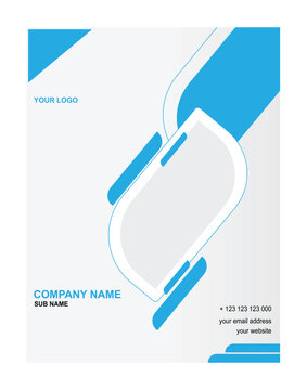 a business brochure template, singple business brouchure blue colour brouchure, notice cover, business cover design