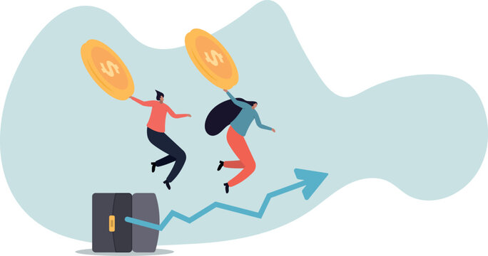 Fear of missing out in crypto, feeling or anxiety to follow trend or people who share high profit experience.human life and situation.