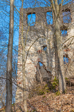 Burgruine Hochhaus bei Ederheim im Ries, Bayern