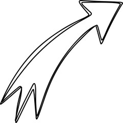 Hand-Drawn Shooting Star Arrow For Scrapbook © Candra Dewi